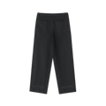 NOA Achilles Berlin heavyweight cotton pants - black with AFTER HOURS tonal panel text, front view
