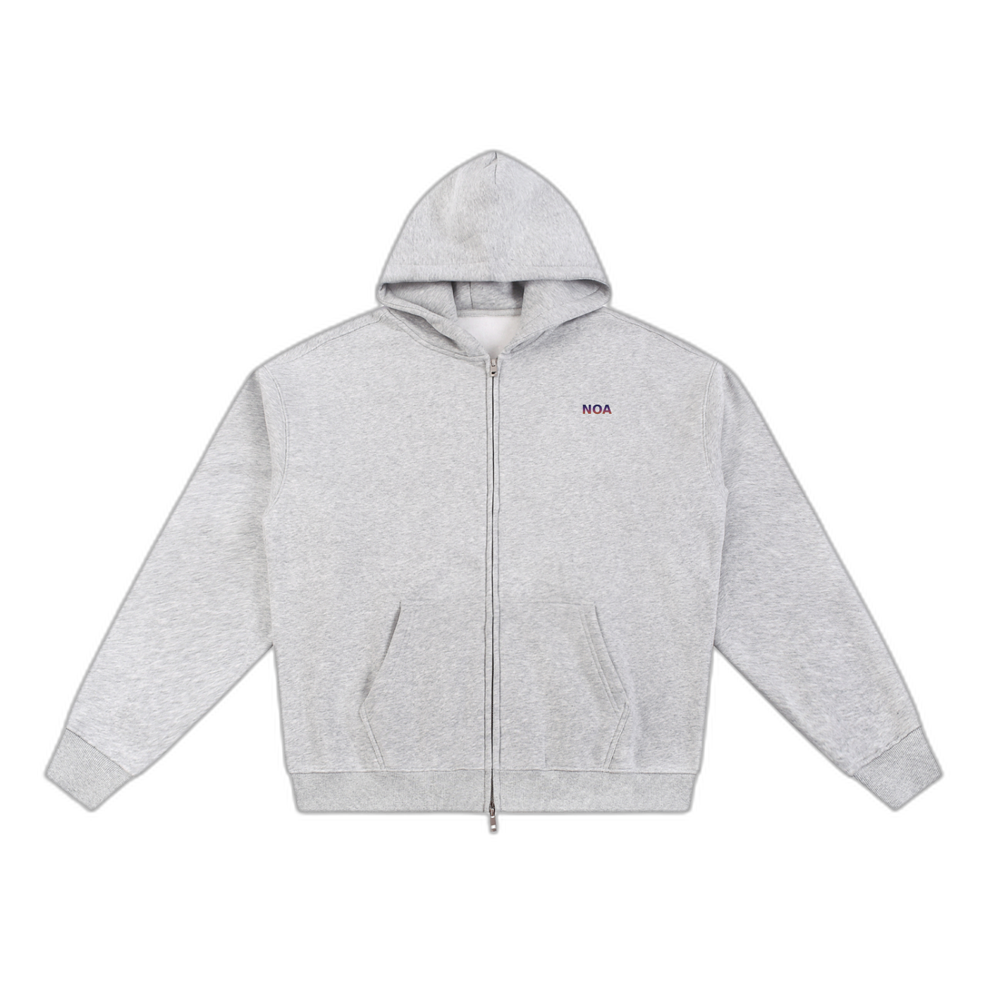 NOA essential-fleece-zip-through-hoodie-1 product image 1