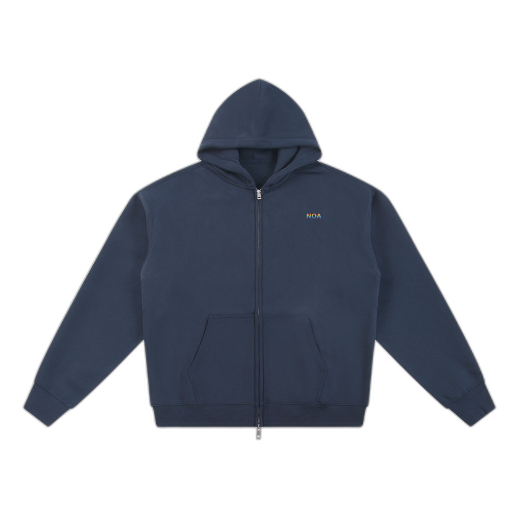 NOA essential-fleece-zip-through-hoodie product image 1