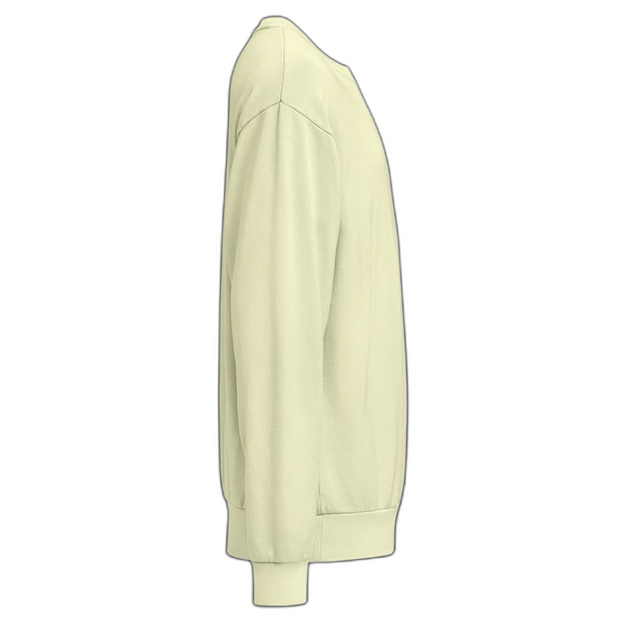 NOA Lagos Crew heavyweight crewneck sweatshirt - cream, rear view