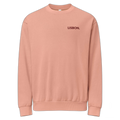 NOA Lisbon Crew heavyweight cotton crewneck sweatshirt - slate embroidered, front view