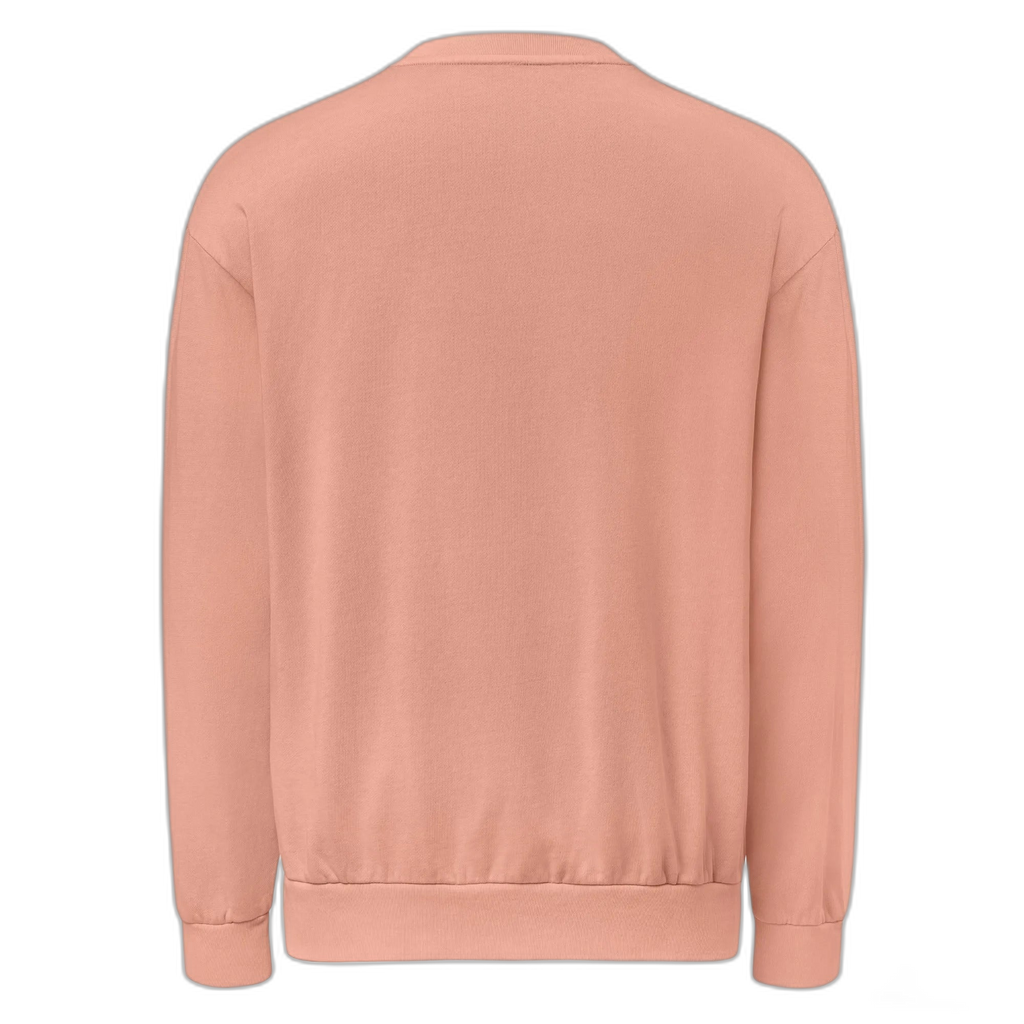 NOA Lisbon Crew crewneck - embroidery closeup detail on slate cotton