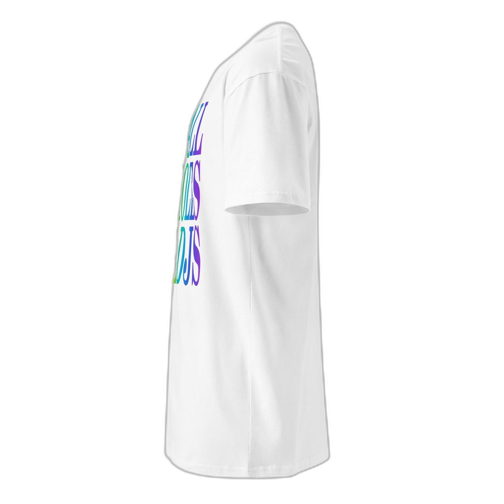 NOA Arctic Rainbow premium t-shirt - white, rear view