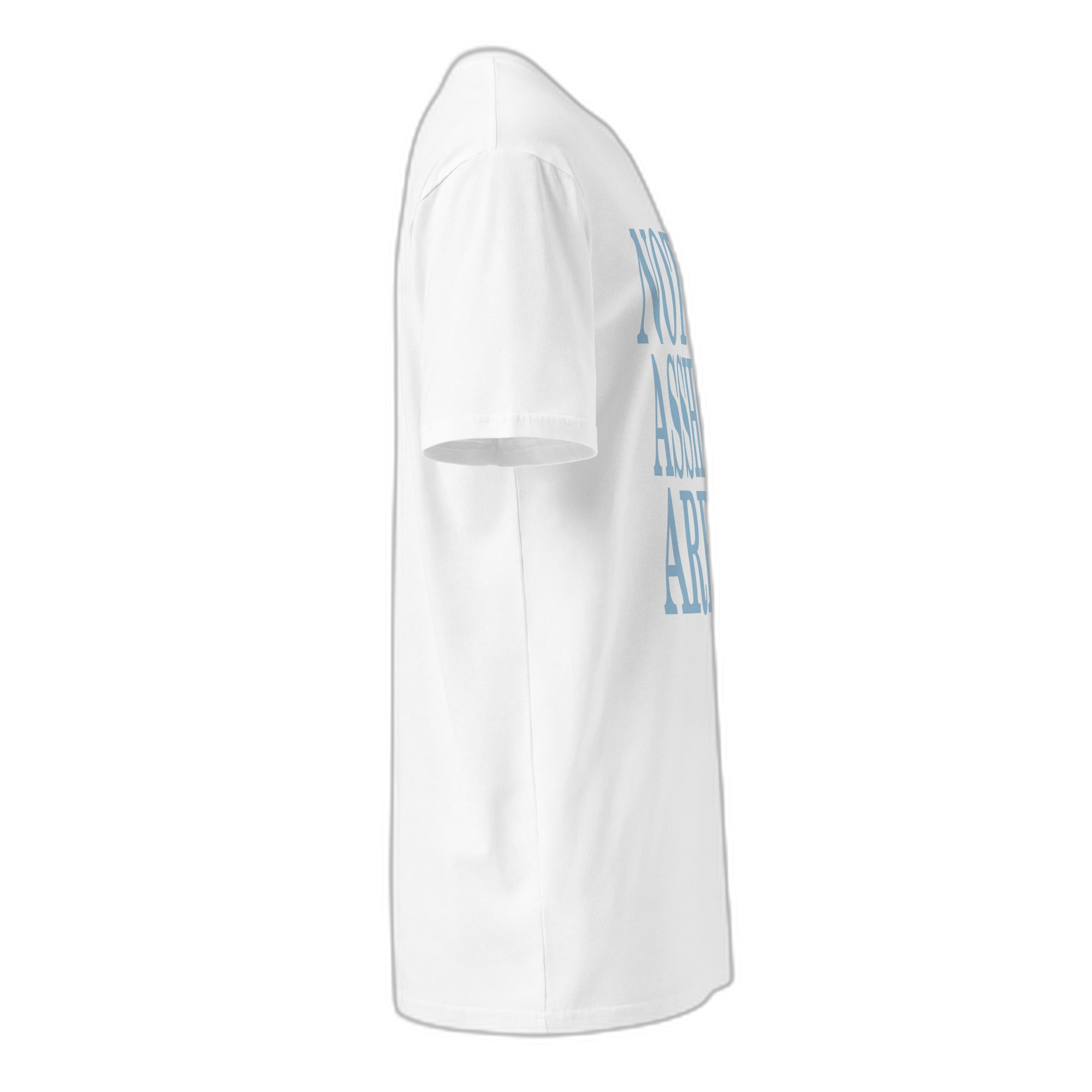 NOA Arctic Tundra tee - tundra logo closeup on white cotton