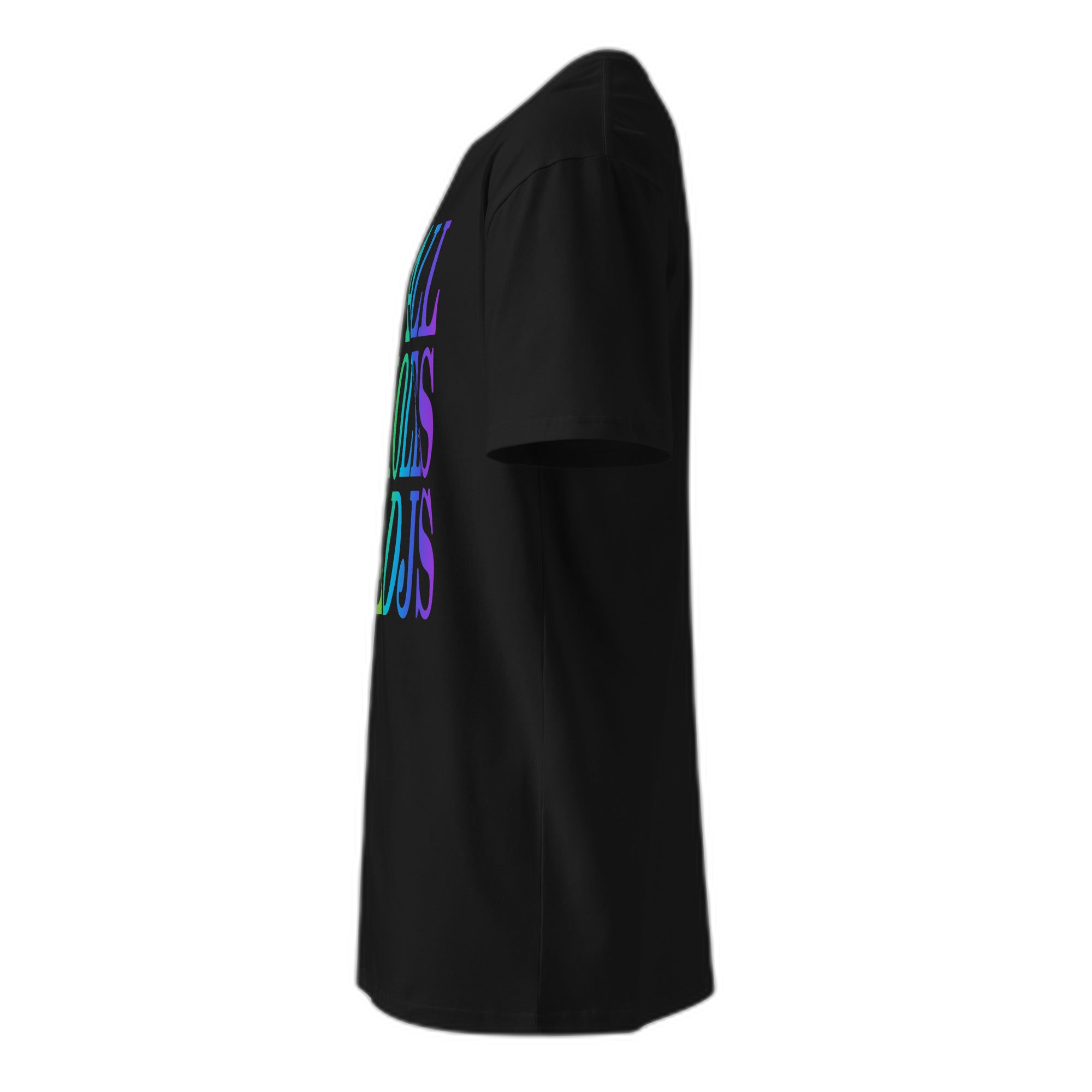 NOA Midnight Rainbow premium t-shirt - black, rear view