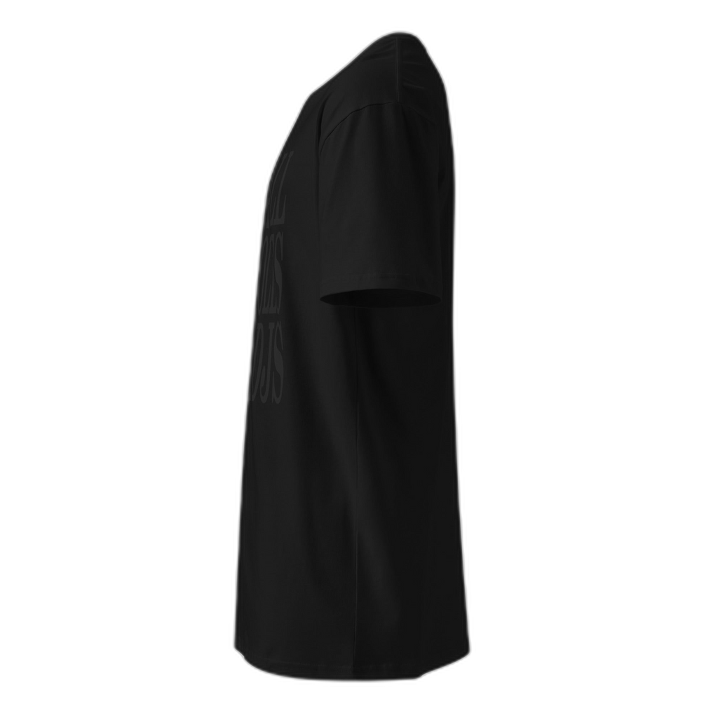 NOA Midnight Stealth premium t-shirt - black, rear view