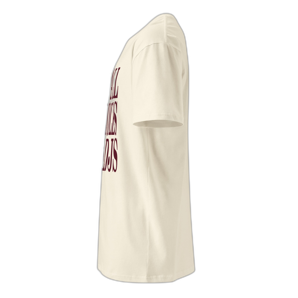 NOA Off-White Burgundy premium t-shirt - navy, rear view