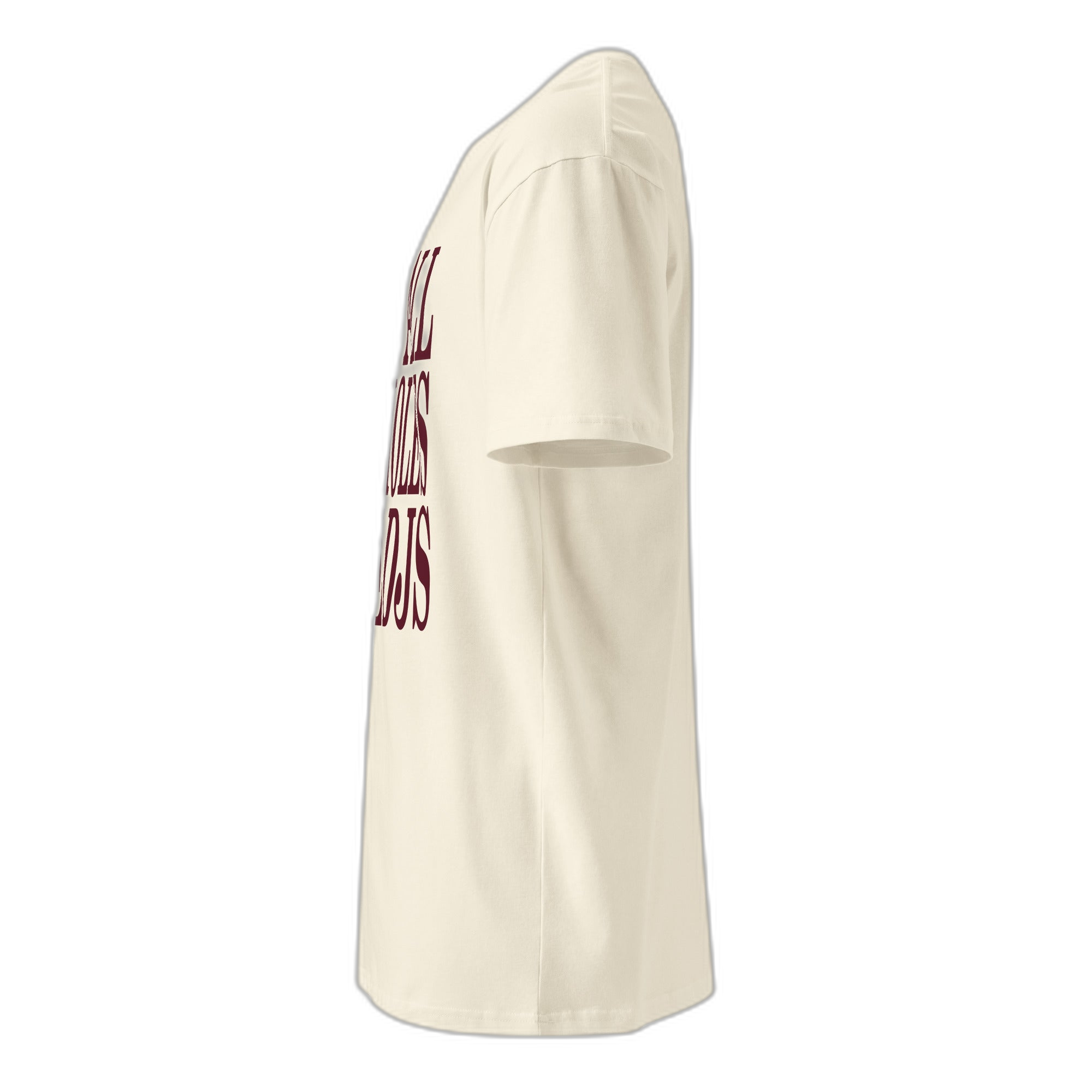 NOA Off-White Burgundy premium t-shirt - navy, rear view