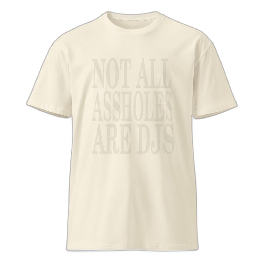 NOA Off-White Stealth premium unisex t-shirt - navy with tonal NOA logo, front view
