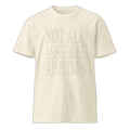 NOA Off-White Stealth premium unisex t-shirt - navy with tonal NOA logo, front view