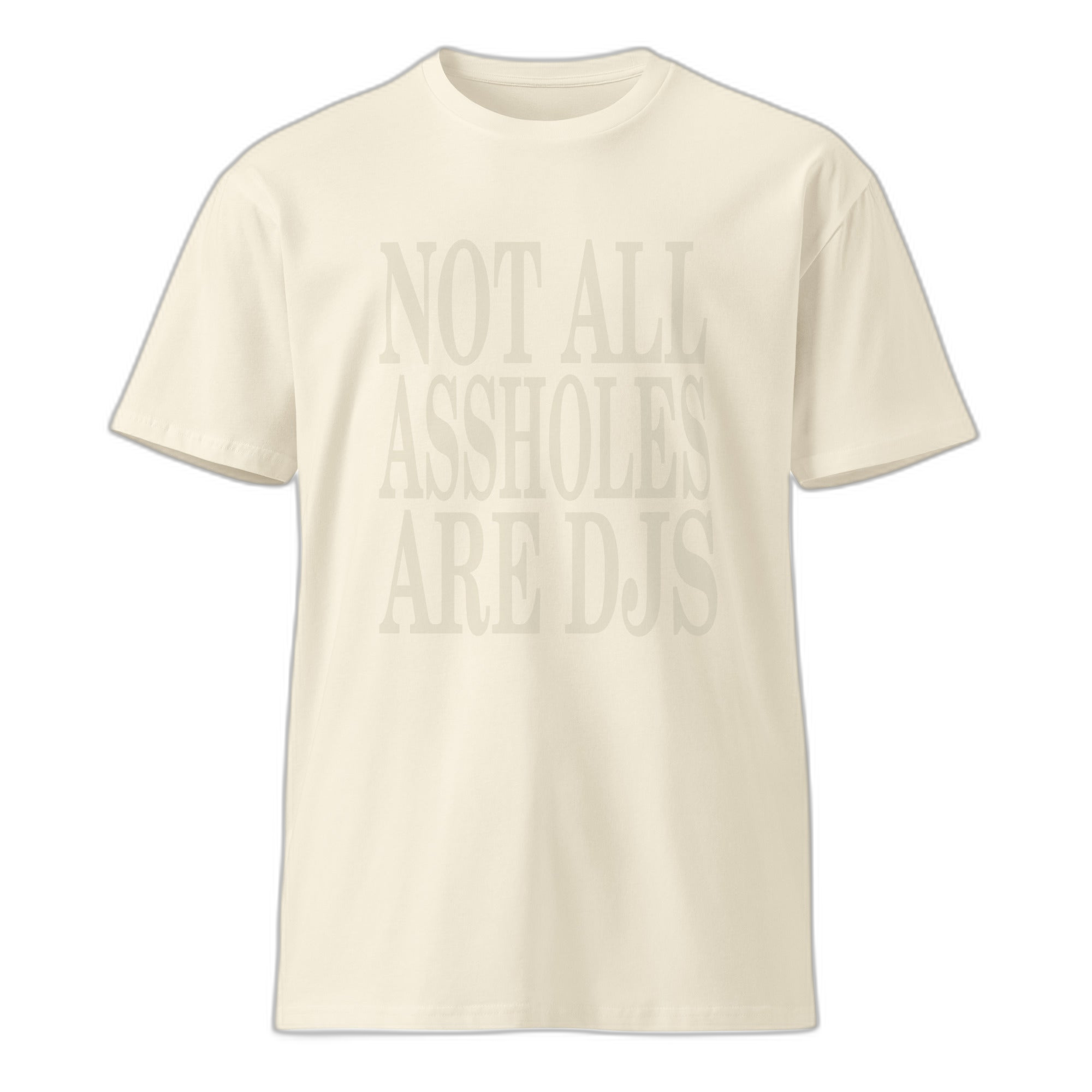NOA Off-White Stealth premium unisex t-shirt - navy with tonal NOA logo, front view