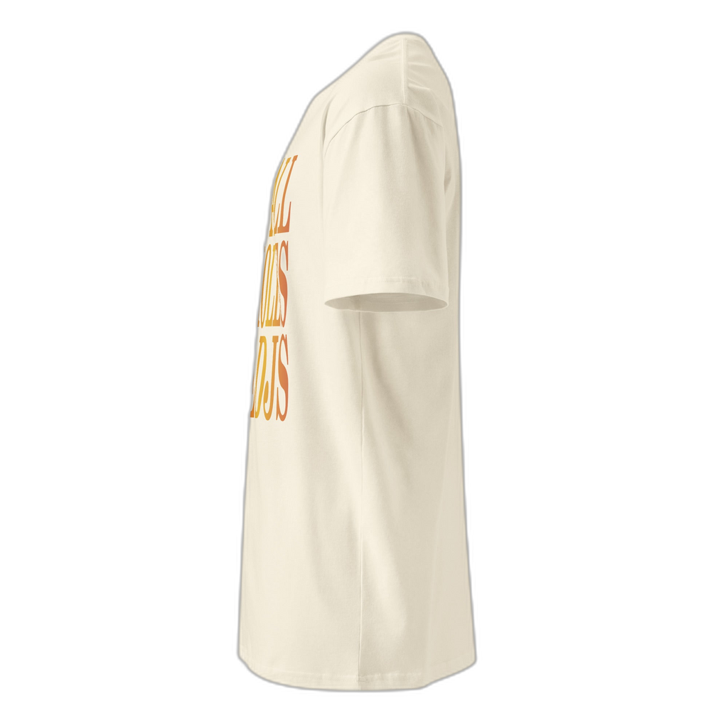 NOA Off-White Sunset premium t-shirt - navy, rear view