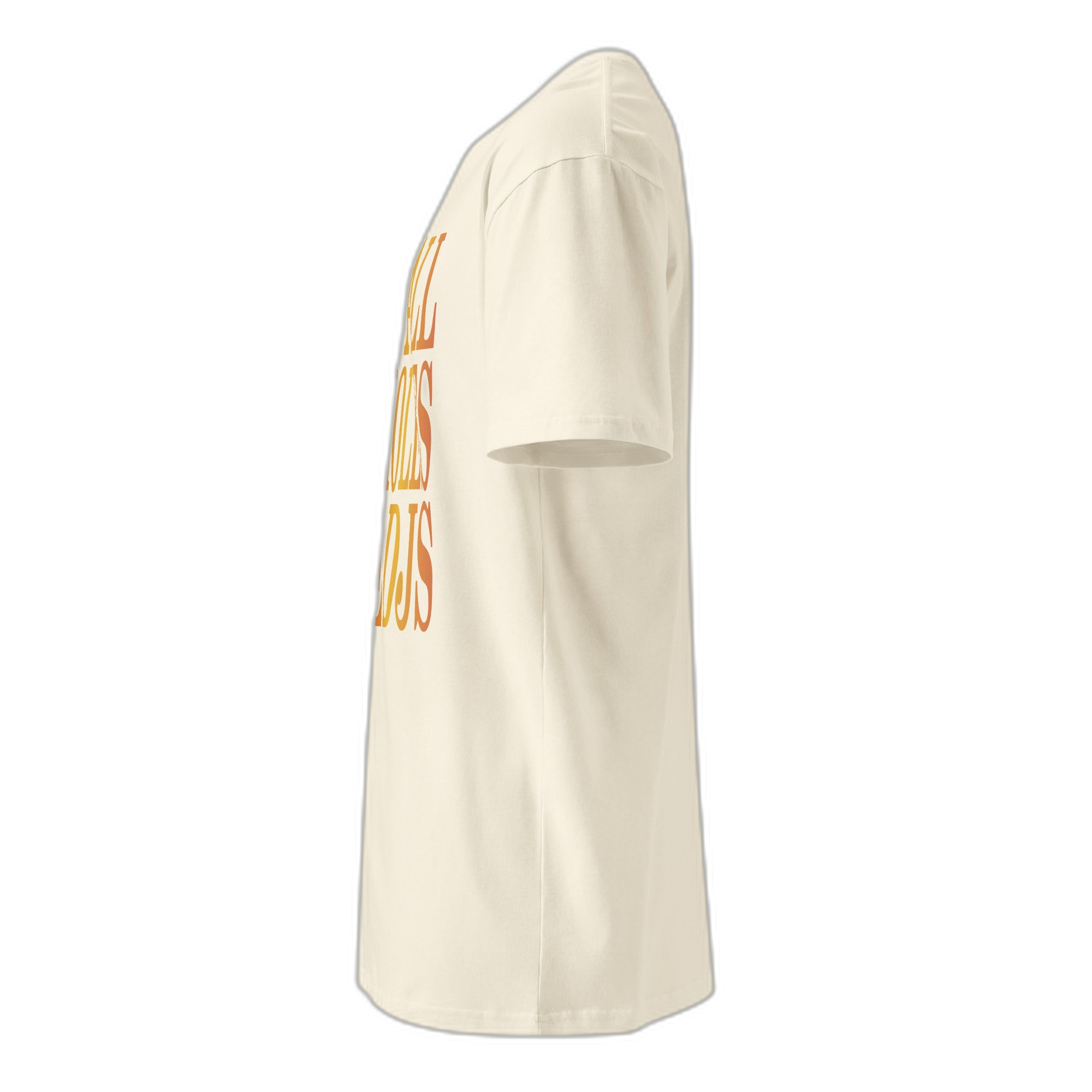 NOA Off-White Sunset premium t-shirt - navy, rear view