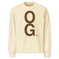 NOA OG premium heavyweight long sleeve shirt - front view with OG print
