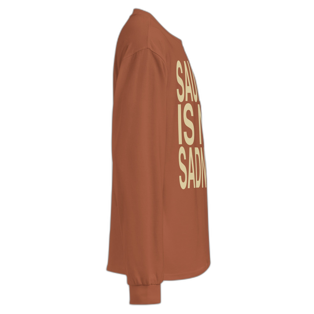 NOA Saudade premium heavyweight long sleeve shirt - rear view